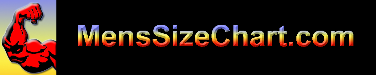 Men's Size Chart Header